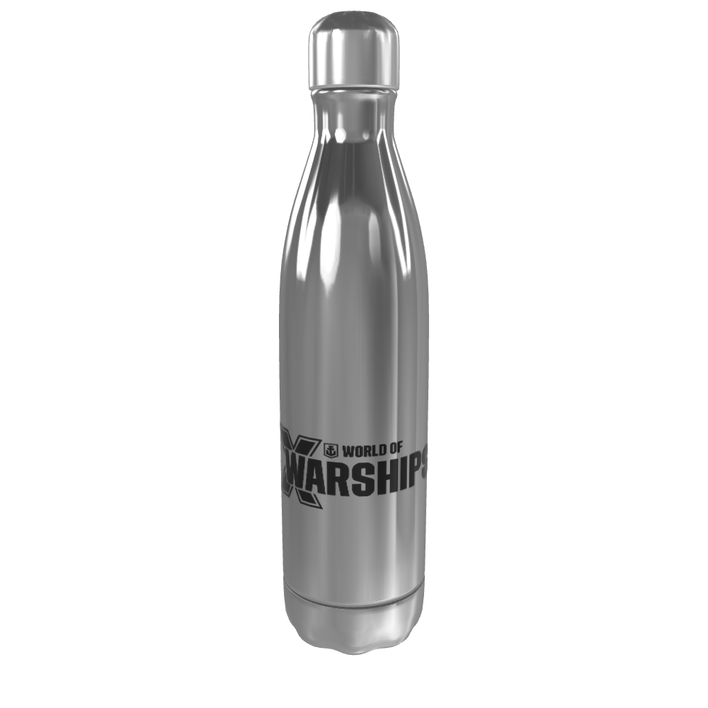 Silver Water Bottle Front